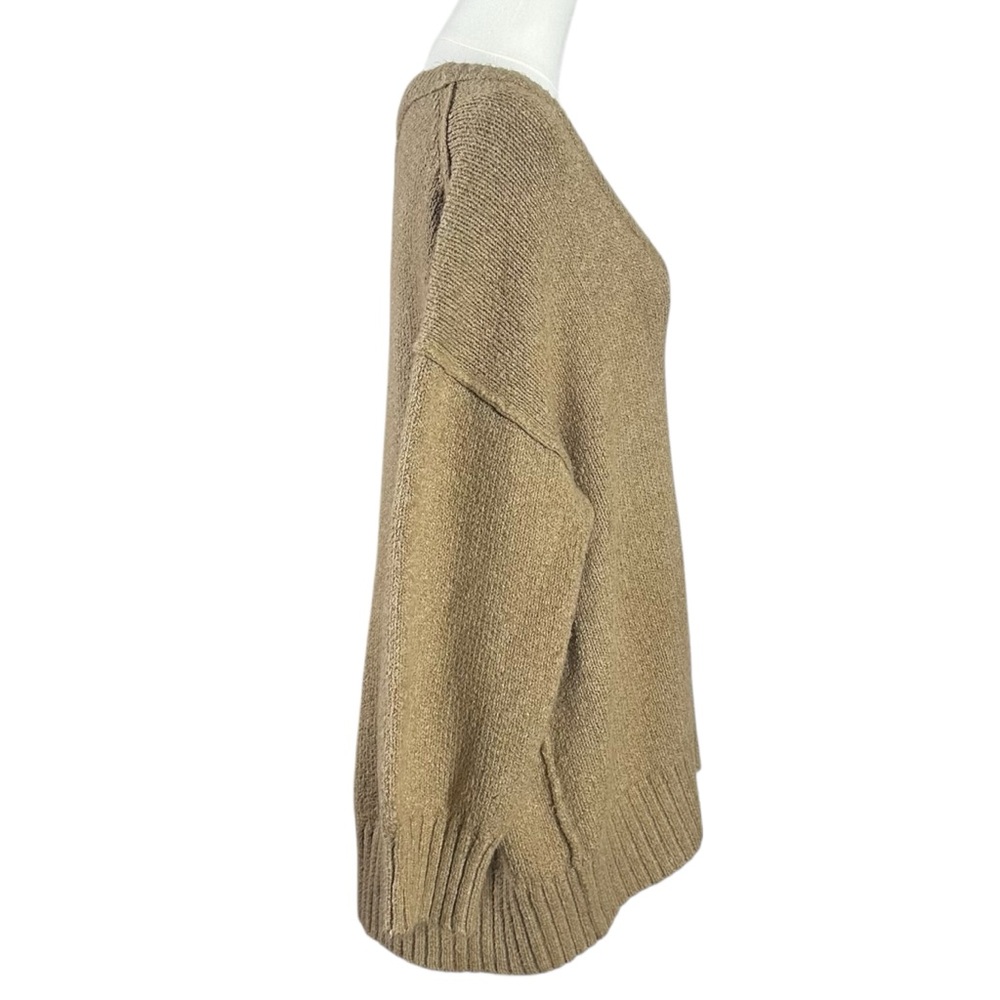 Free People Retro 90s Brookside Slouchy Tunic Sweater Camel Tan Medium - Picture 8 of 17